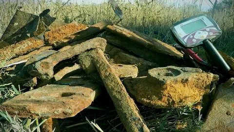 Поиски металлолома с металлоискателем видео