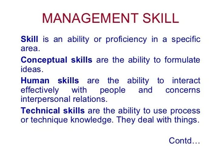 Skills definition. Types of skills. managerial skills. katzs’ essential management skills:.