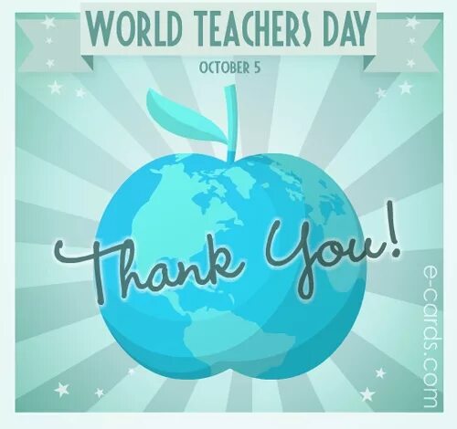 World teachers Day. Happy World teacher's Day. Teacher's Day - October. 5 October teachers Day. Five thanks