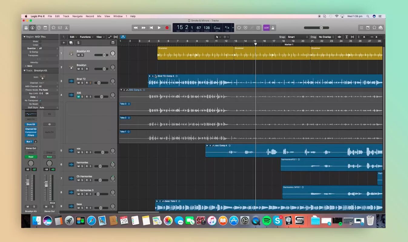 Logic Pro на Мак. Приложение для записи треков. Профессиональные музыкальные программы. Музыкальный редактор.