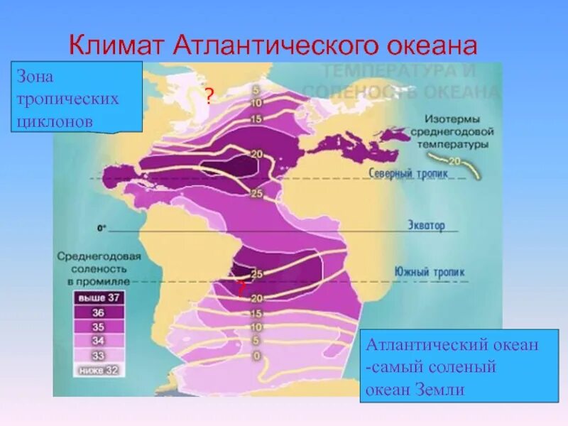 Климатические пояса Атлантического океана. Климат Атлантического океана кратко. Климат Атлантического океана 7 класс. Типы климата в Атлантическом океане. Рельеф климат атлантического океана