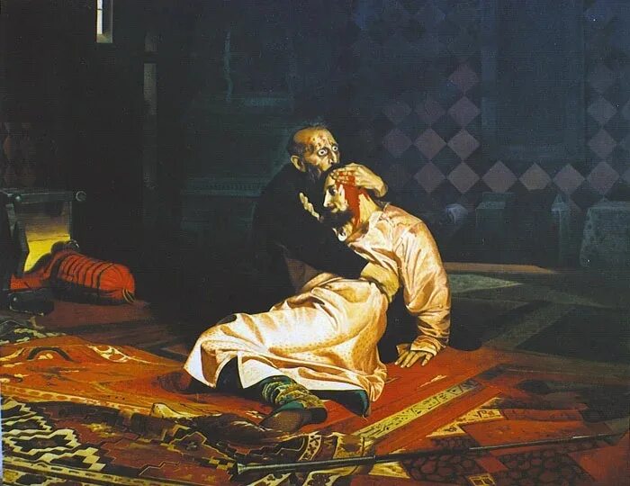 Сын ивана грозного убитый. Илья Репин Иван Грозный. Иван Грозный и сын его Иван 16 ноября 1581 года. Иван Грозный и сын его Иван (1885).