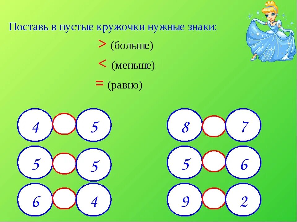 Примеры больше меньше. Примеры больше меньше для 1 класса. Больше меньше равно для дошкольников задания. Поставь знаки. Сравнение больше или равно