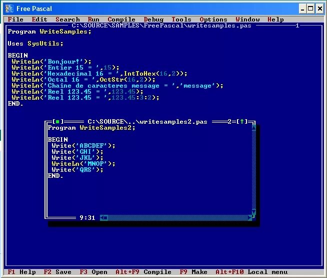 Турбо Паскаль. Ассемблер Pascal. Паскаль код.