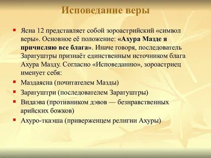 Разновидности веры