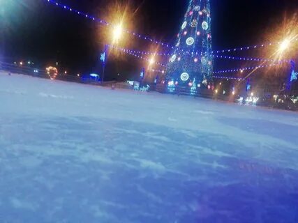 Каток утром
