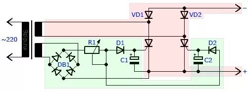 Схема тиристорного регулятора напряжения для зарядного устройства. Схема выпрямителя на тиристорах т161-160. Диодно-тиристорный выпрямитель со схемой управления. Схема управления тиристорным выпрямителем.