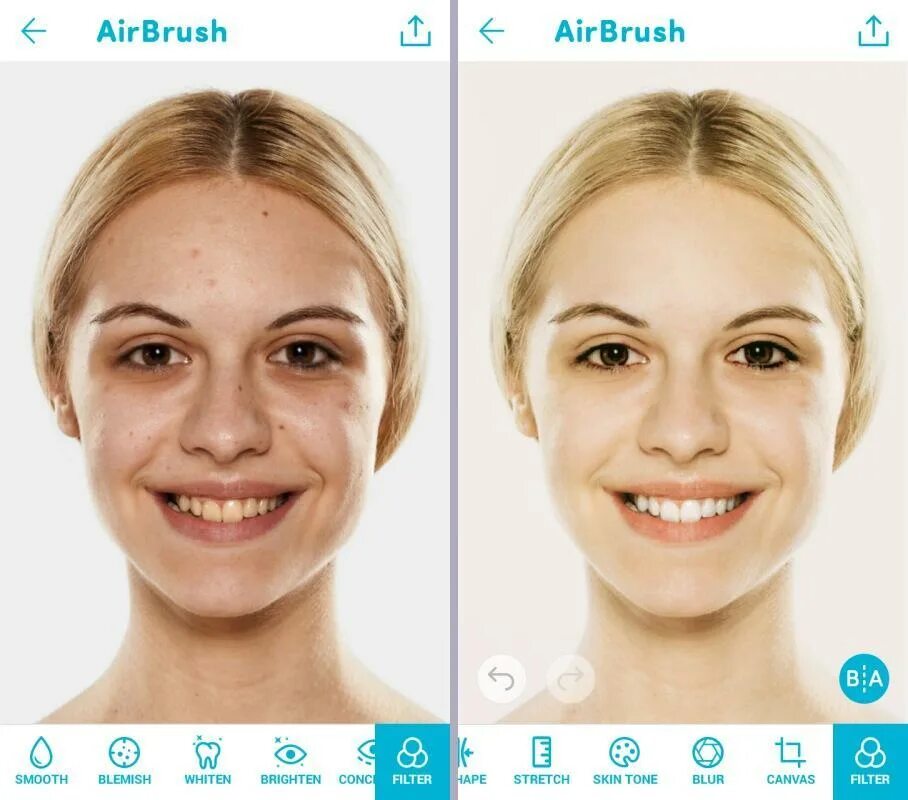 Приложение для улучшения качества фото. Airbrush фоторедактор. airbrush приложение. приложение до после. фото до после приложение.