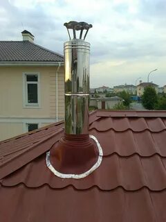 Защита трубы на крыше от дождя