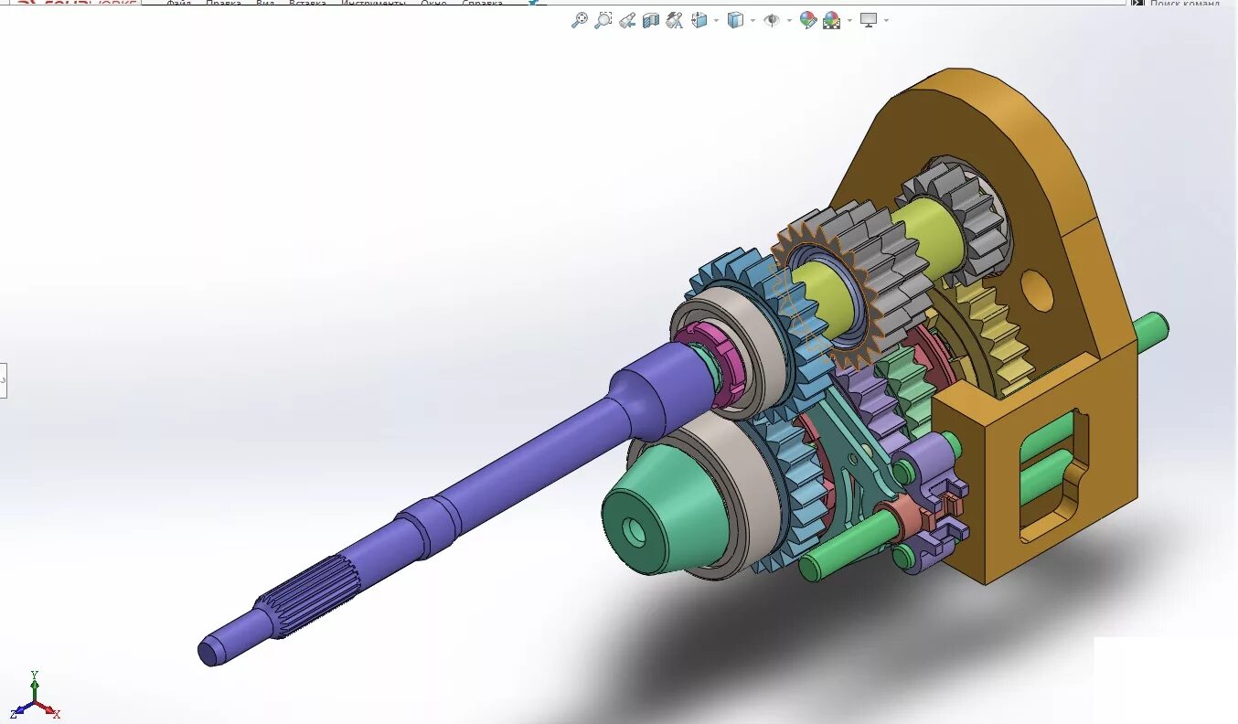 Ису коробка. Коробка передач КАМАЗ 4310 компас 3д. Коробка отбора мощности 3d модель компас solidworks. 3d solidworks КПП 2101. КПП ВАЗ 2101 3д модель.