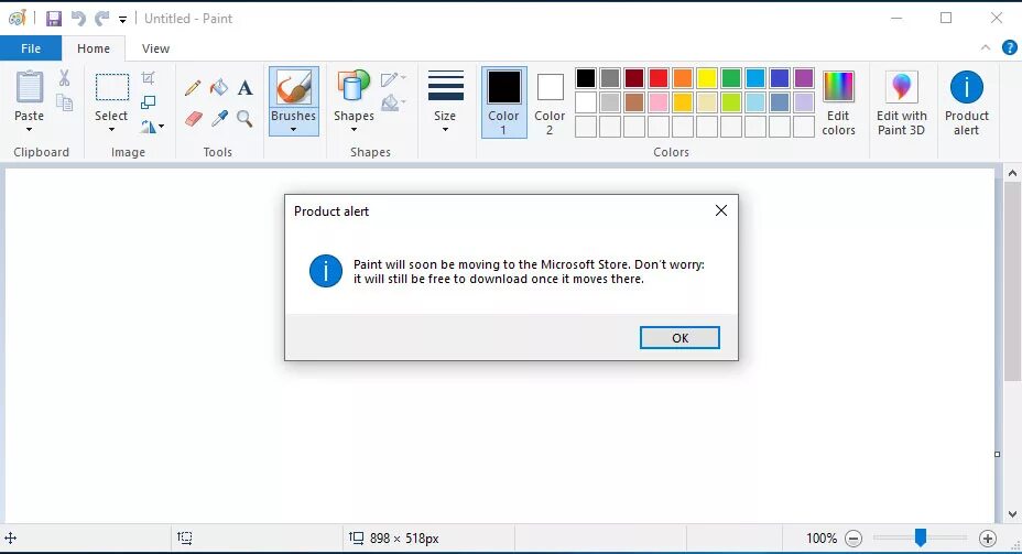 Атрибуты в паинте виндовс 10. Обновление paint. Microsoft paint интерфейс. Рабочий стол программы paint. Обновление paint.