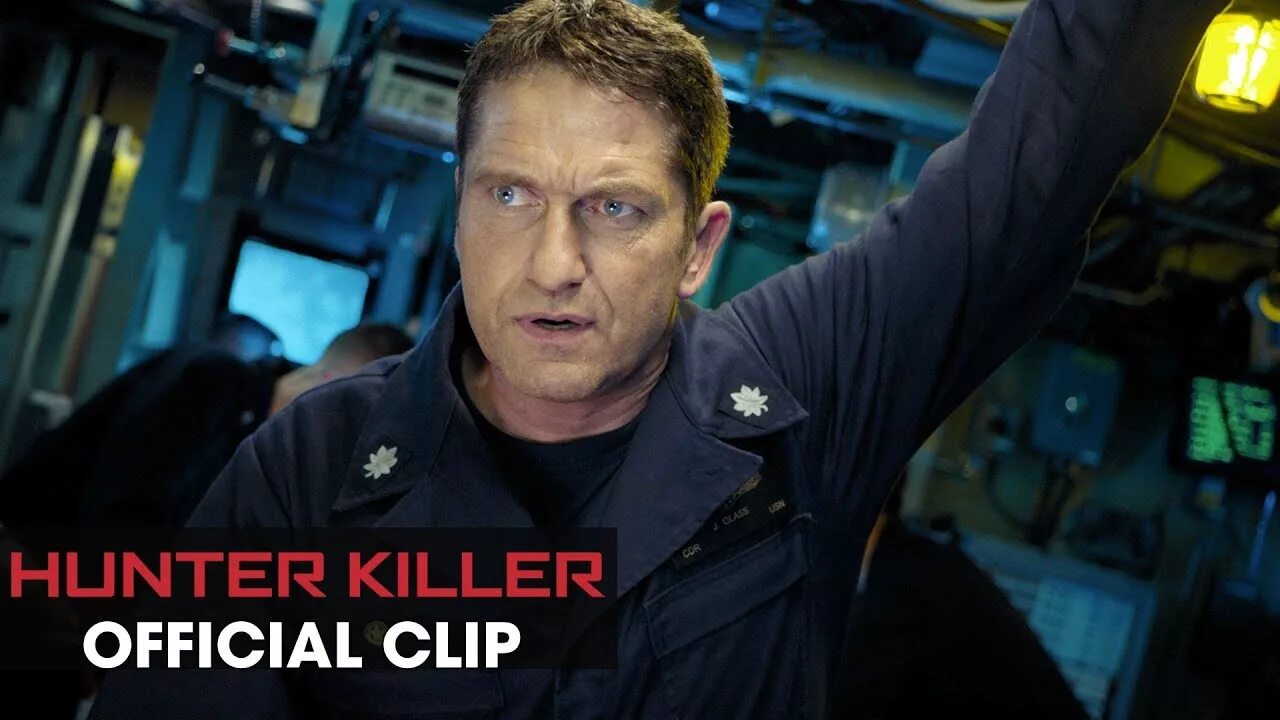 Хантер трейлер. Джерард Батлер Хантер киллер. Hunter Killer 2018. Хантер киллер 2018 720p.