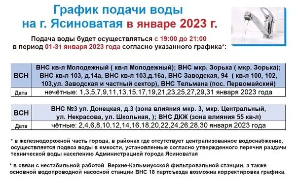 2025 вода в донецке график январь Вода в Донецке будет подаваться один раз в три дня КП Донецк Дзен