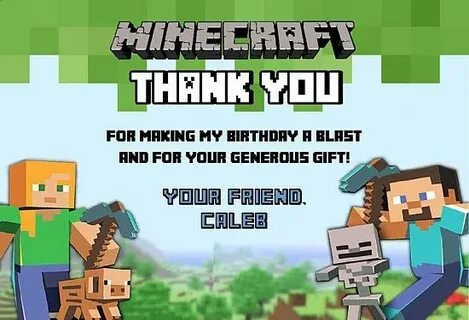 Minecraft thank you