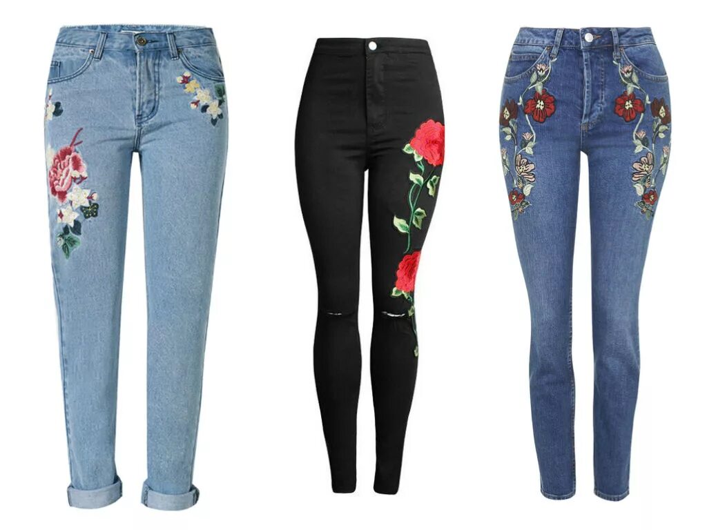 Аппликация на джинсы. Джинсы с аппликацией женские. Черные джинсы с вышивкой. Модные джинсы с аппликацией. Магазин женских джинсов в москве