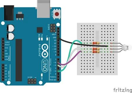 Как подключить rgb светодиод к arduino - блог об arduino, плис и современны...