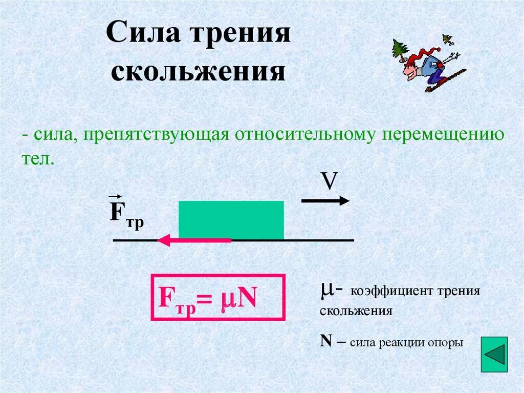 Чему равна сила движения. Сила трения коэффициент трения скольжения. Формула нахождения коэффициента трения скольжения. Коэффициент пропорциональности силы трения скольжения. Коэффициент трения скольжения формула.