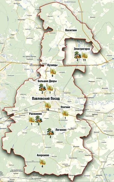 Павлово-Посадский район карта. Карта Павлово Посадского городского округа. Карта Павловского Посадского района. Павлово Посадский район карта деревень.