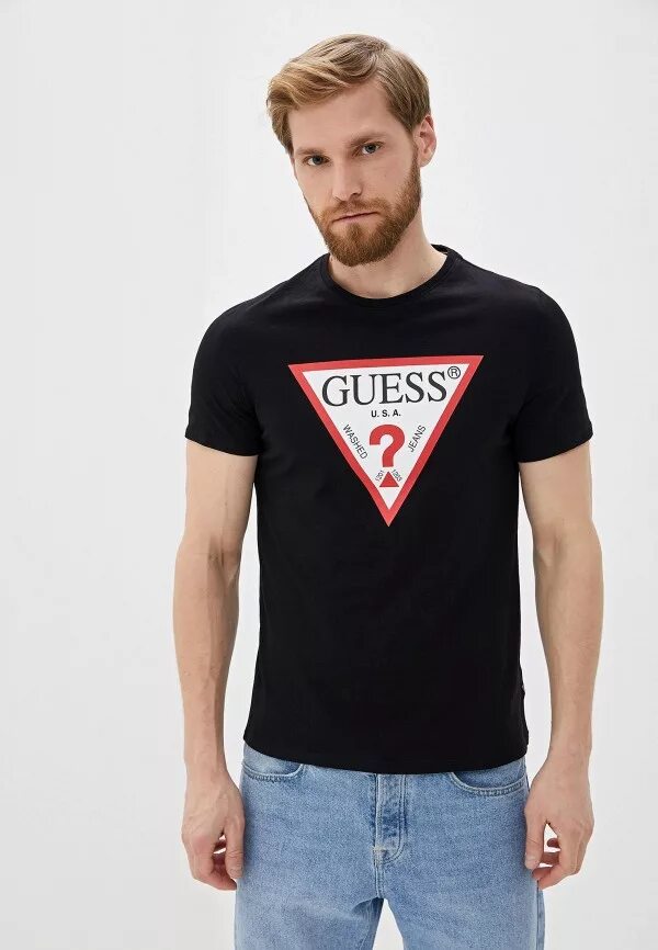 Футболка guess los Angeles мужская. Guess Jeans футболка. Футболка мужская guess Atomic. Майка guess Jeans.