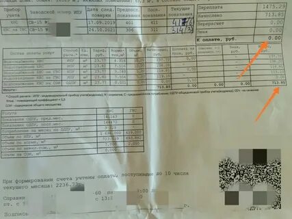 Срок оплаты квитанции