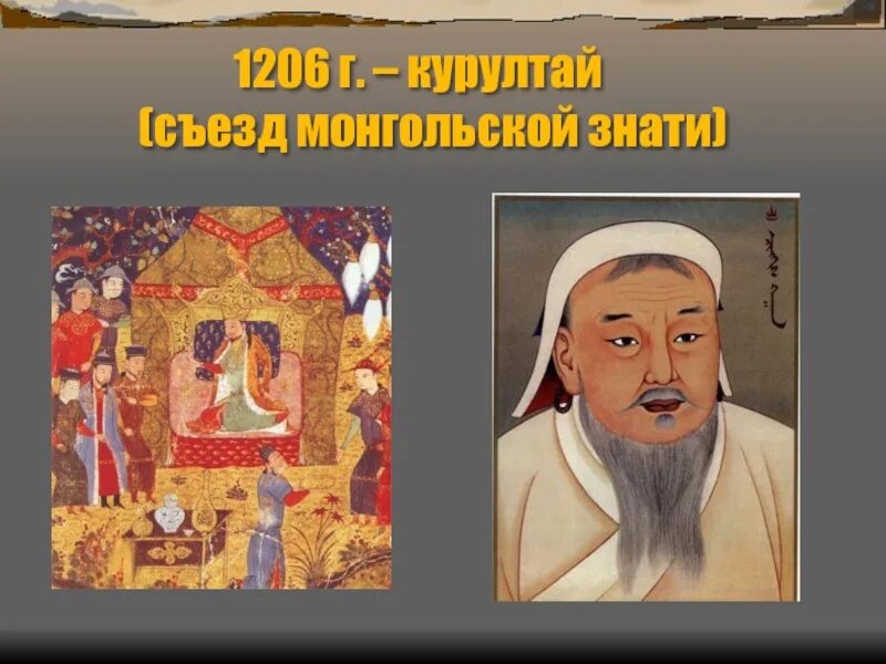 Курултай съезд монгольской знати. Курултай Чингисхана. Курултай 1206 г. 1206 Г. Куралтай Чингис 6 класс. Избрание темучина ханом