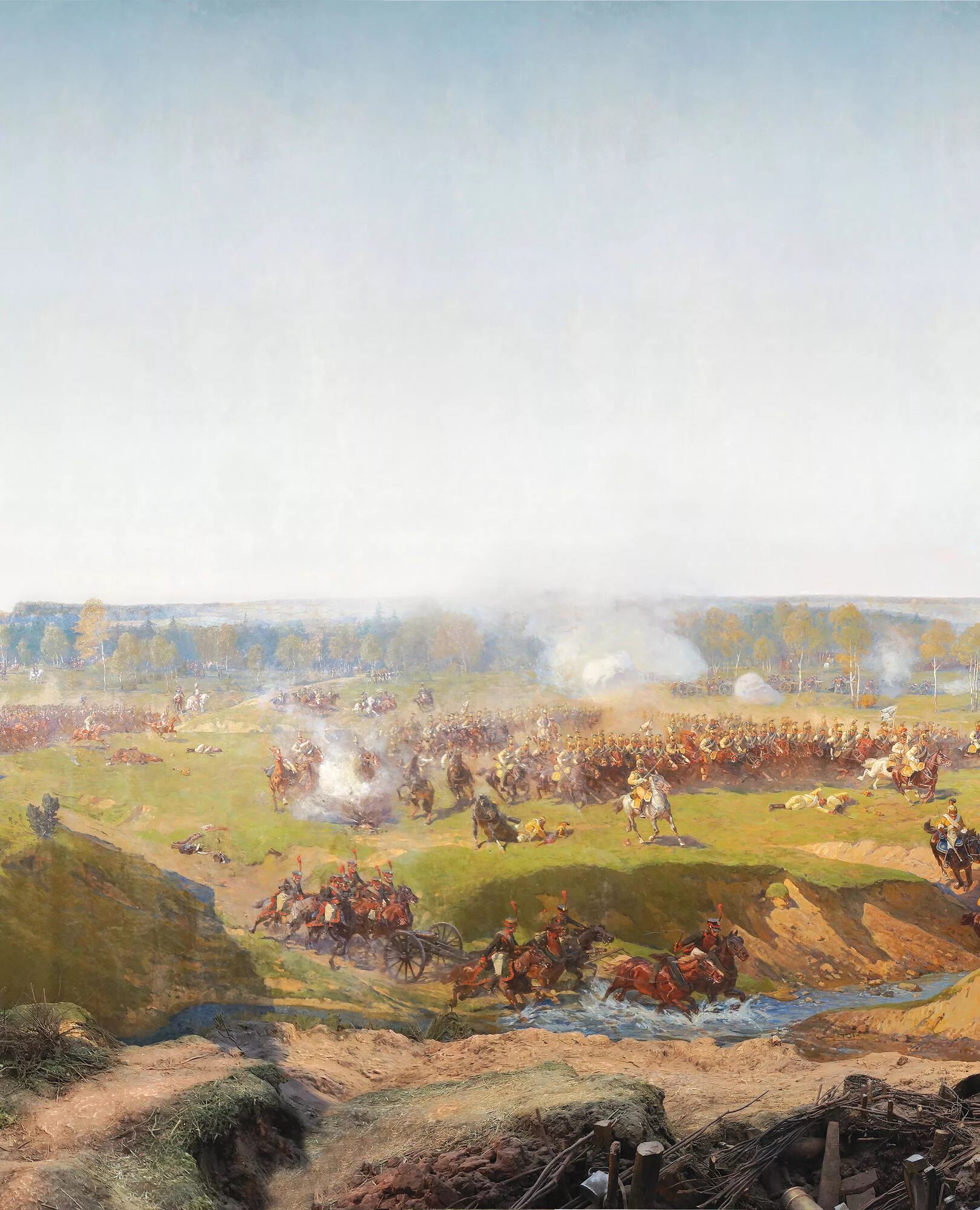 Панорама Рубо Бородинская битва. Бородинская панорама Рубо. Битва фонков