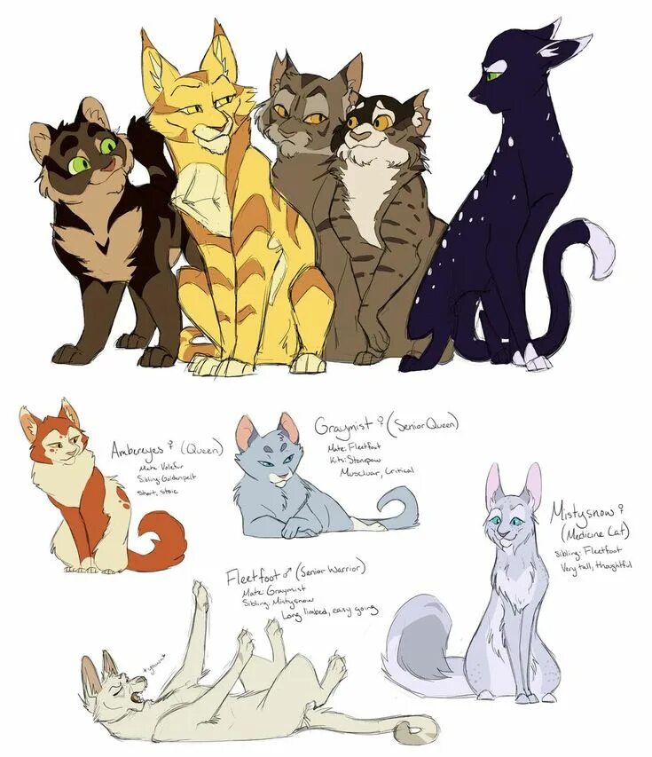Cats fandom. Windclan warrior cats. коты воители арты от tennelleflowers. warrior cats ocs. big cats art.