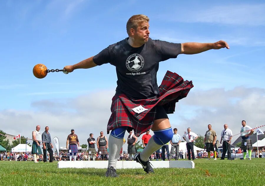 Hammer throw highland games