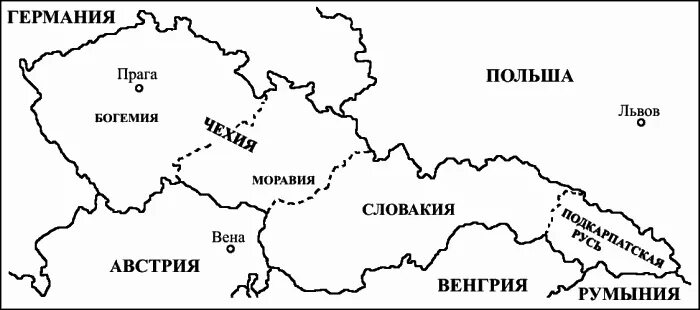 Как называется чехословакия. Чехословакия распалась на карте. Распад Чехословакии карта. Карта Чехословакии после распада. Карта Чехословакии 1937.