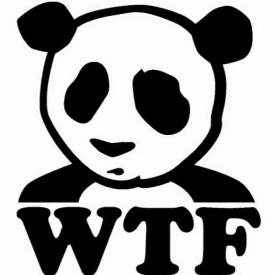 Wtf это. Панда wtf. wtf надпись. wtf рисунок. панда аватарка.