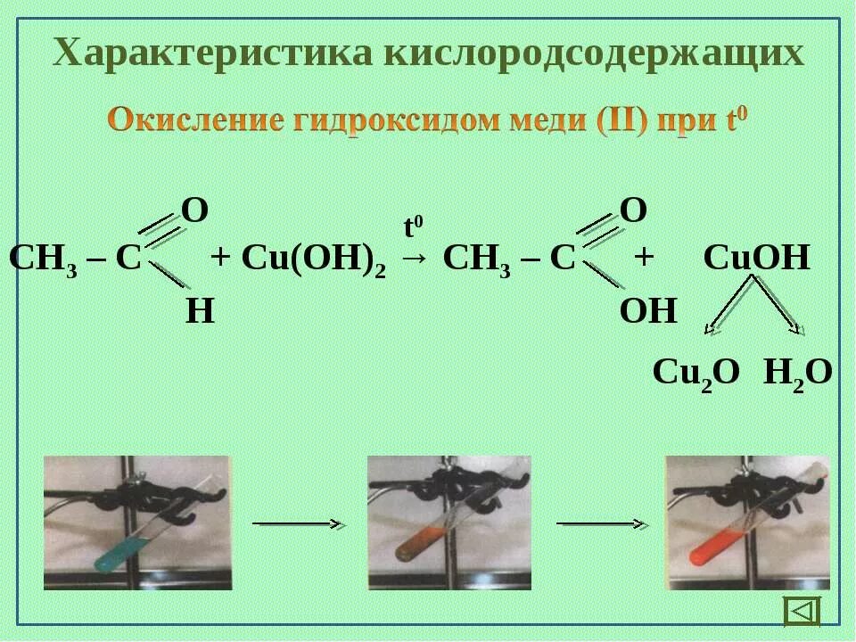 Кислородсодержащие органические вещества химия 10 класс