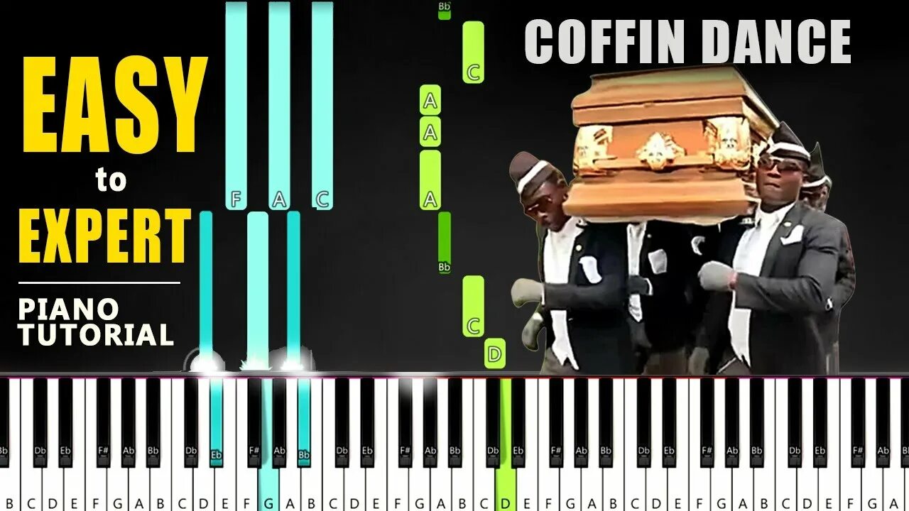 Coffin dance song osiris remix. Коффин дэнс. Коффин дэнс на пианино. Коффин дэнс на пианино по цифрам. Coffin Dance Ноты для фортепиано.