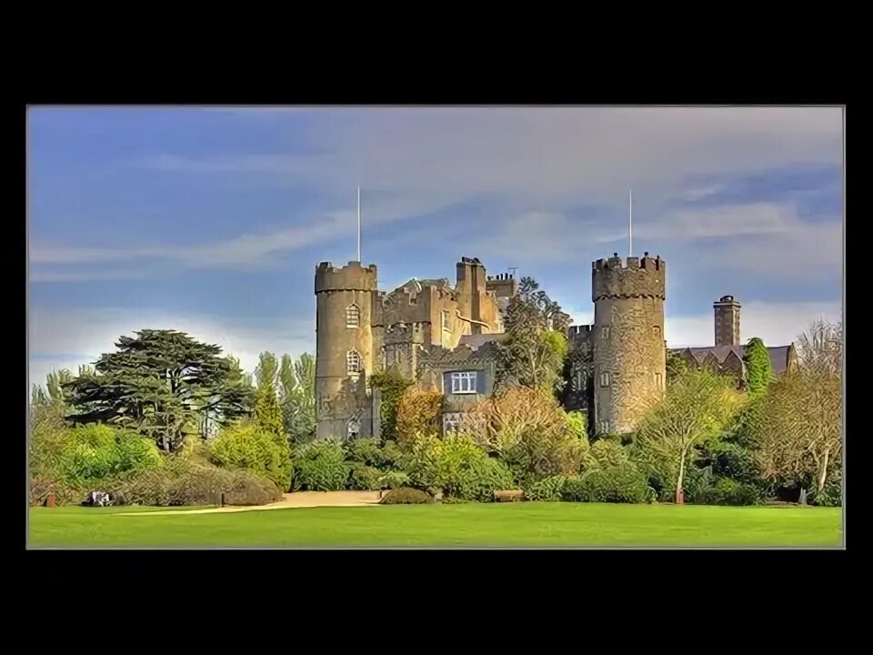 Malahide castle is northeast of dublin