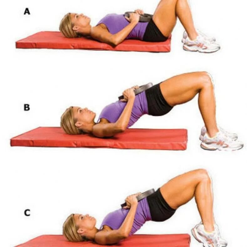 Ягодичный мостик с блином от пола. Упражнения для пресса и ягодиц. Ягодичный мостик «подъем таза». Упражнения на ягодицы в планке. Упражнения на руки.
