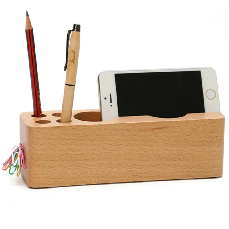 A pencil case in the desk