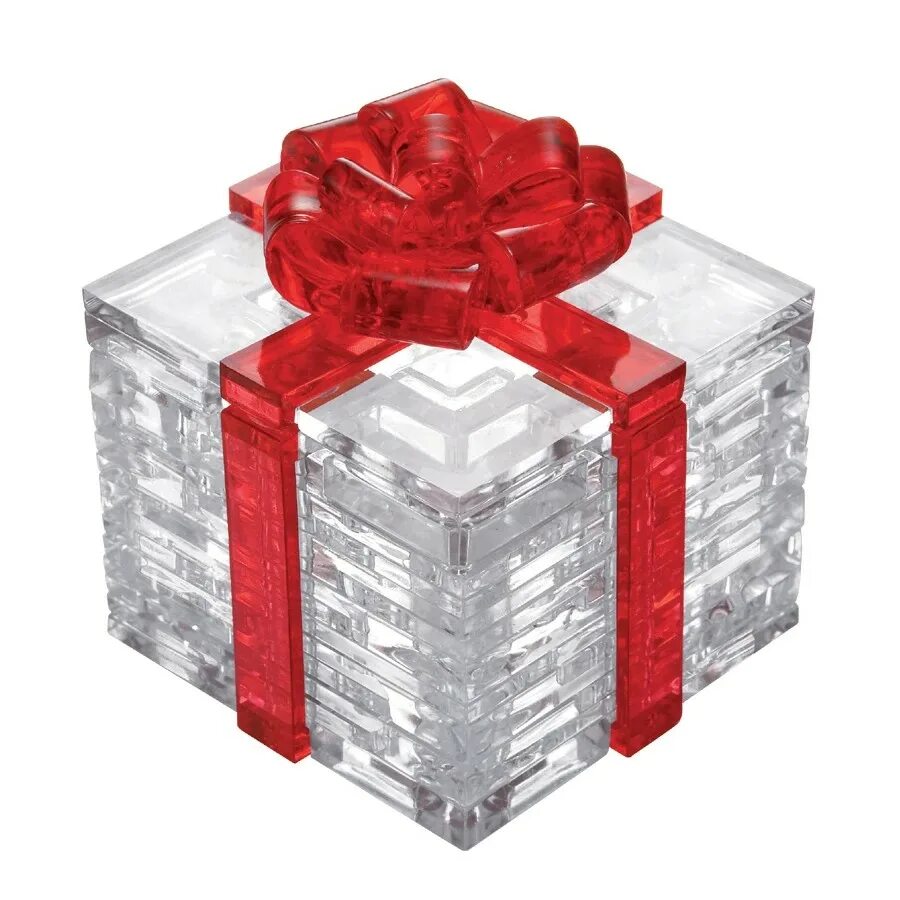 Подарки 3d. 3d-пазл Crystal Puzzle подарок (90132); 38 дет.. 3d головоломка подарок.