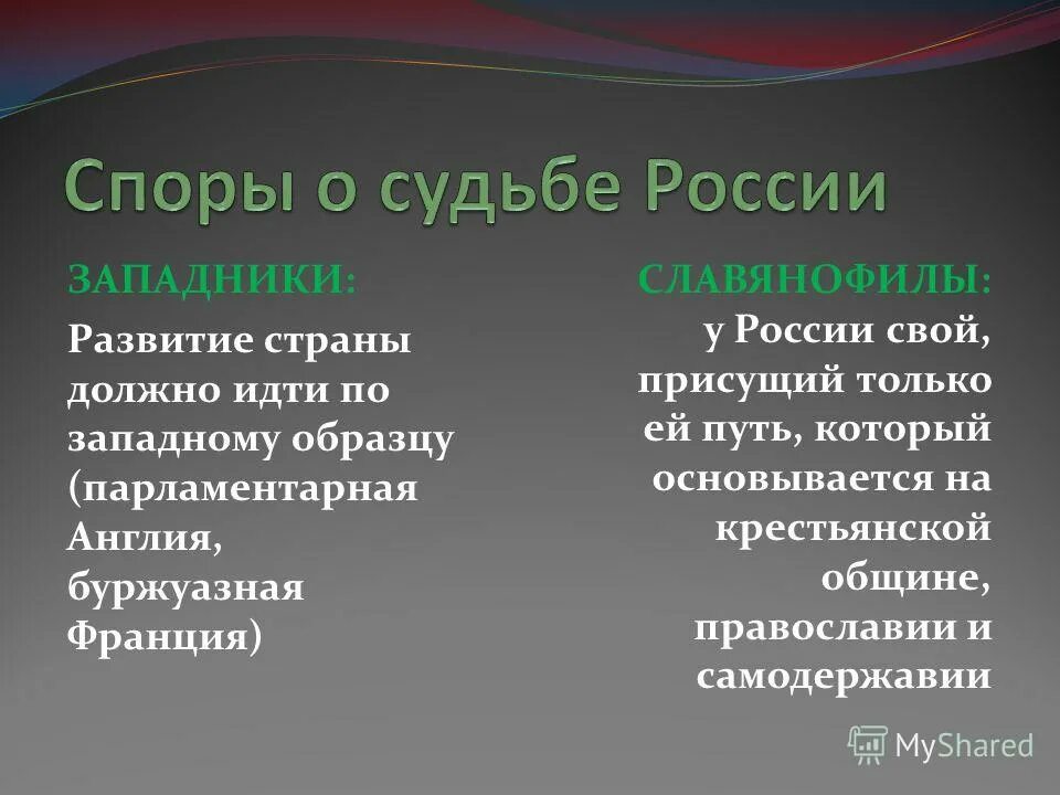 пути развития россии славянофилов и западников. русская философия xix века. предмет дискуссии между славянофилами и западниками. спор западников и славянофилов. предмет дискуссии между славянофилами и западниками.