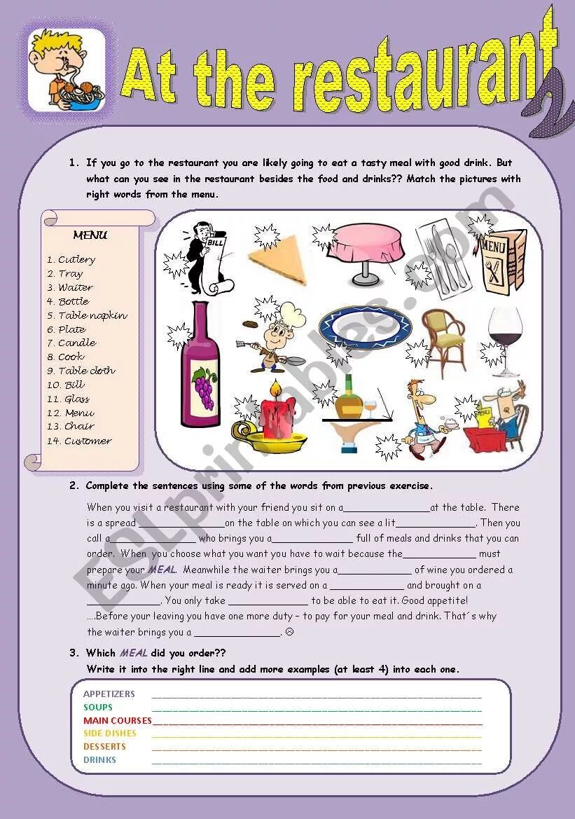 Ordering food in a restaurant. Английский vocabulary restaurant. Диалог на английском. At the restaurant английский упражнения. Фразы на английском в кофейне.