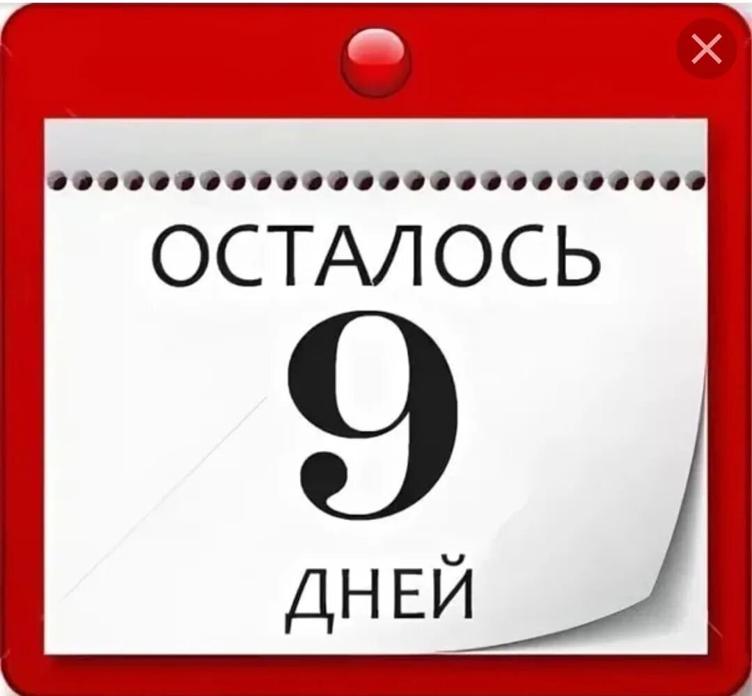 Сколько осталось до 5 июня 2024. Осталось 9 дней. Осталось 9 дней до дня рождения. Осталось 9 дней картинки. Осталось 10 дней.