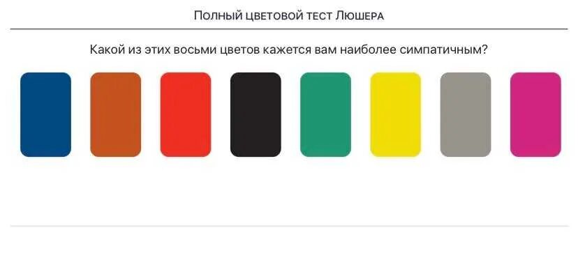 Тест выбор цветов. Методика Люшера цвета. Методика цветовой тест Люшера. Цветовой цвет Люшера методика. 8 Цветовой тест Люшера интерпретация.