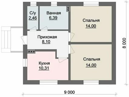 Дома площадью 70 кв м