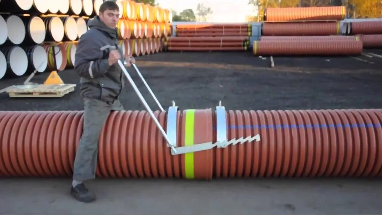 Монтаж гофрированной трубы. Механизм для сборки трубы корсис. приспособление для монтажа трубы корсис. приспособление для монтажа трубы корсис 1000мм. приспособление для соединения труб корсис.