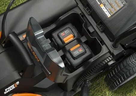Аккумуляторная газонокосилка worx