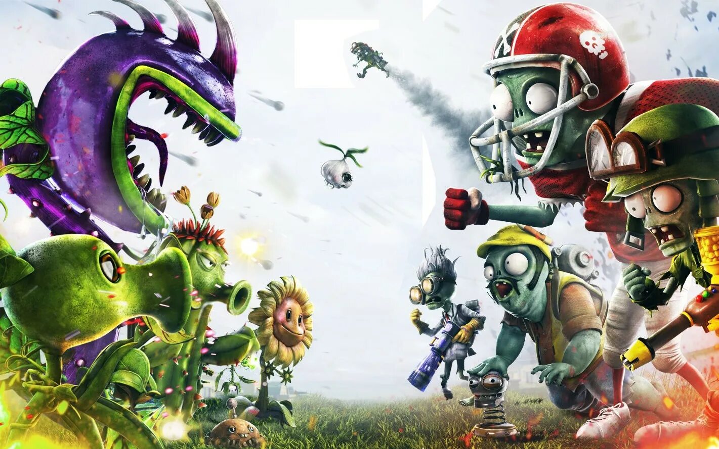 ЧОМПЕР растения против зомби Гарден варфаер. Plants vs. Zombies 3д. Плантс версус зомби.