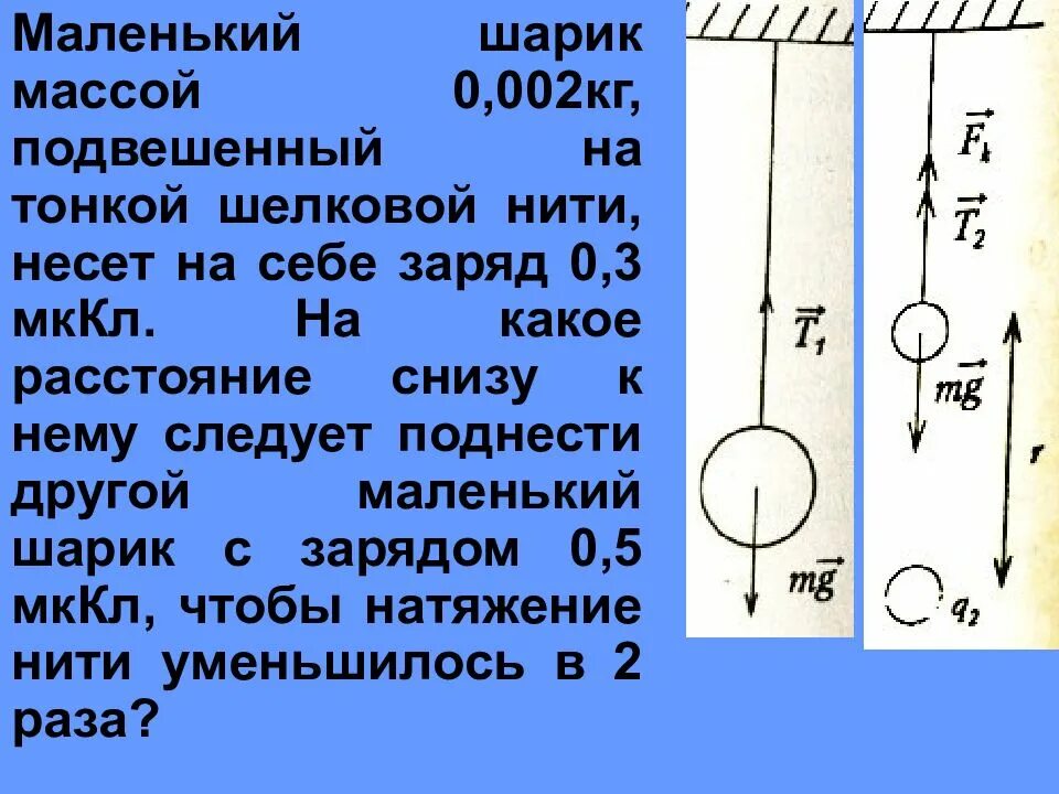 На шелковой нити в воздухе висит. Силы действующие на шар подвешенный на нити. Шарик массой 0,2. Одинаковые шары массой 0 4 килограмма. Сила действующая на две нити.