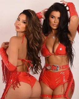 Rachel Bush and Tiana Musarra Twin In Several Revealing Halloween Costumes.