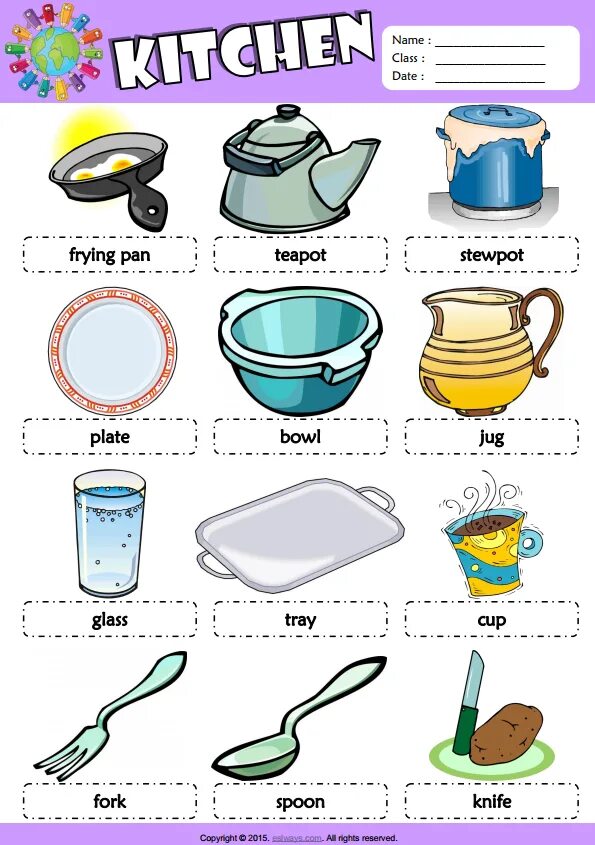 Посуда найти слова. Кухонная посуда задания для дошкольников. Посуда на английском для детей. Задания по английскому посуда. Английский для детей кухня посуда.