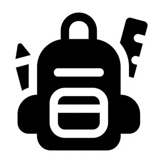 School, backpack, bag icon 