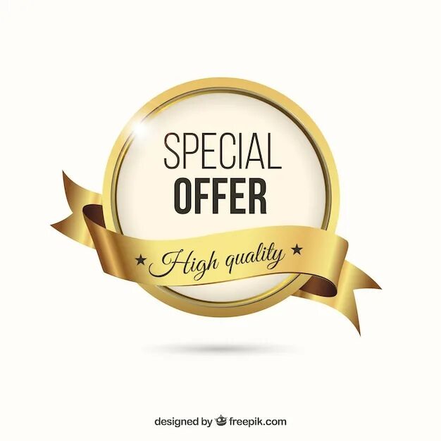 Gold special. Special offer. Sale offer. Золотой оффер. Offer logo.