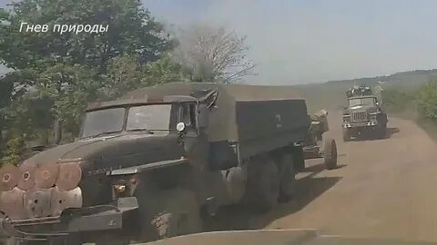 Видео колонна российских